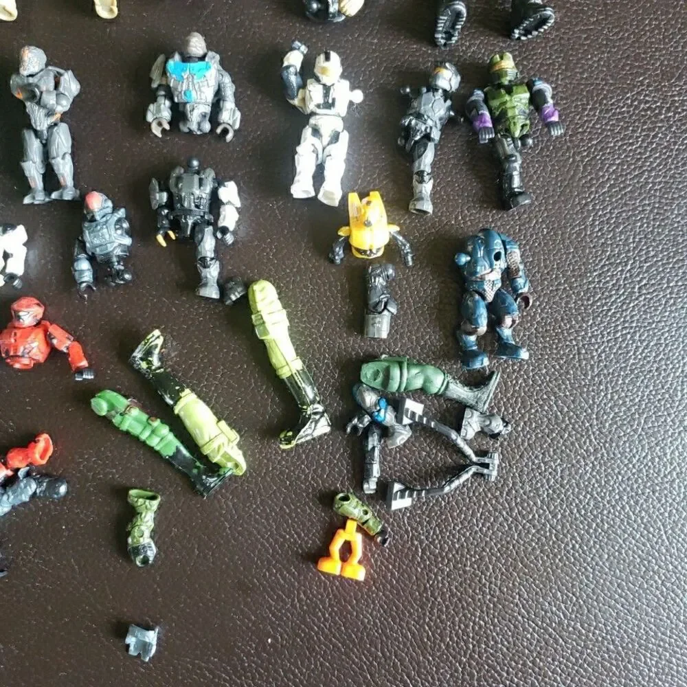 Mixed Action Figure Parts Lot Halo Mega Blocks Star Wars Military Customizer Toy